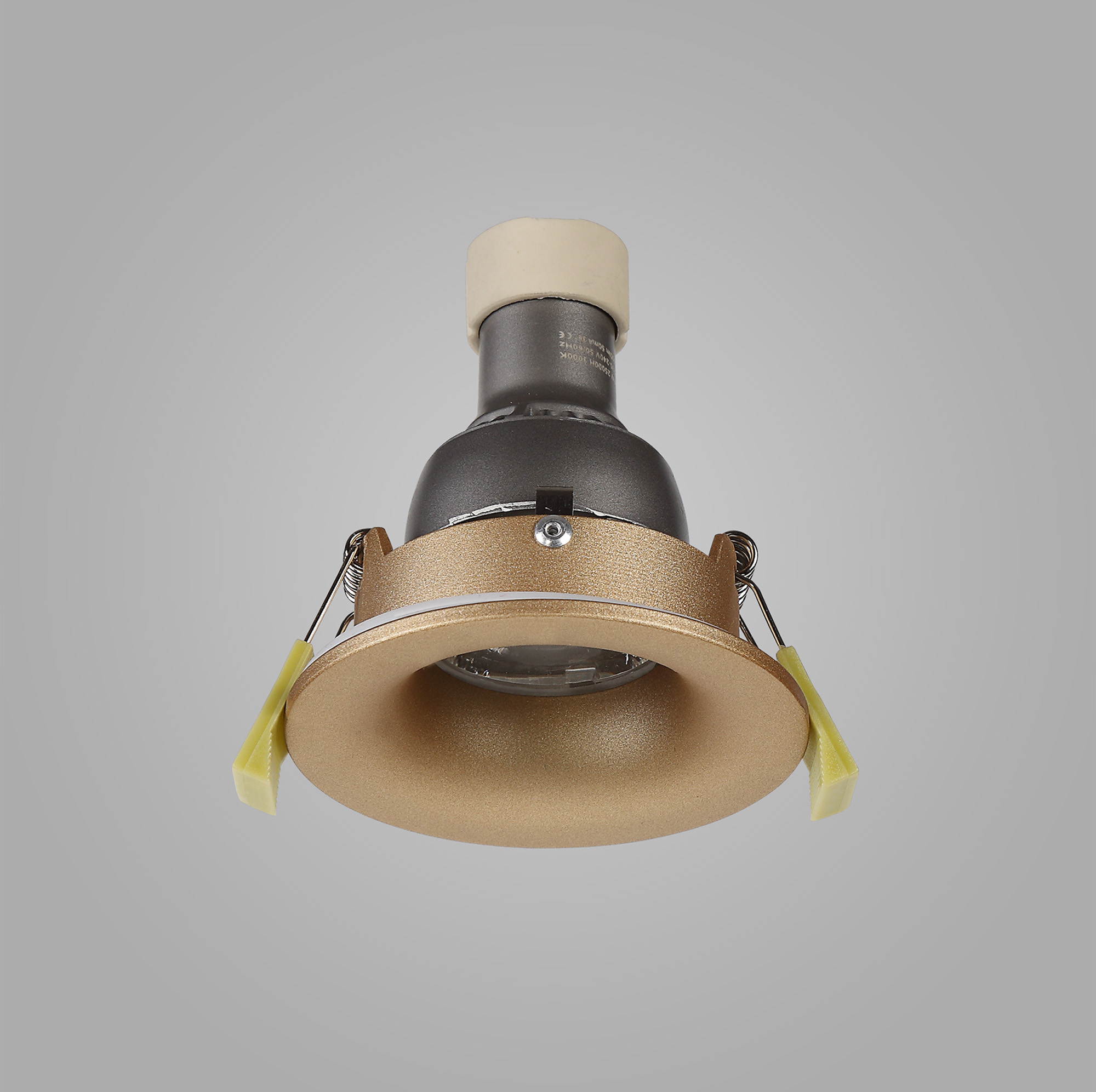 Bruve GU10 Recessed Round Champagne Gold IP65 Downlighter, Cut-Out 68mm DX200405  Dlux Bruve IP65